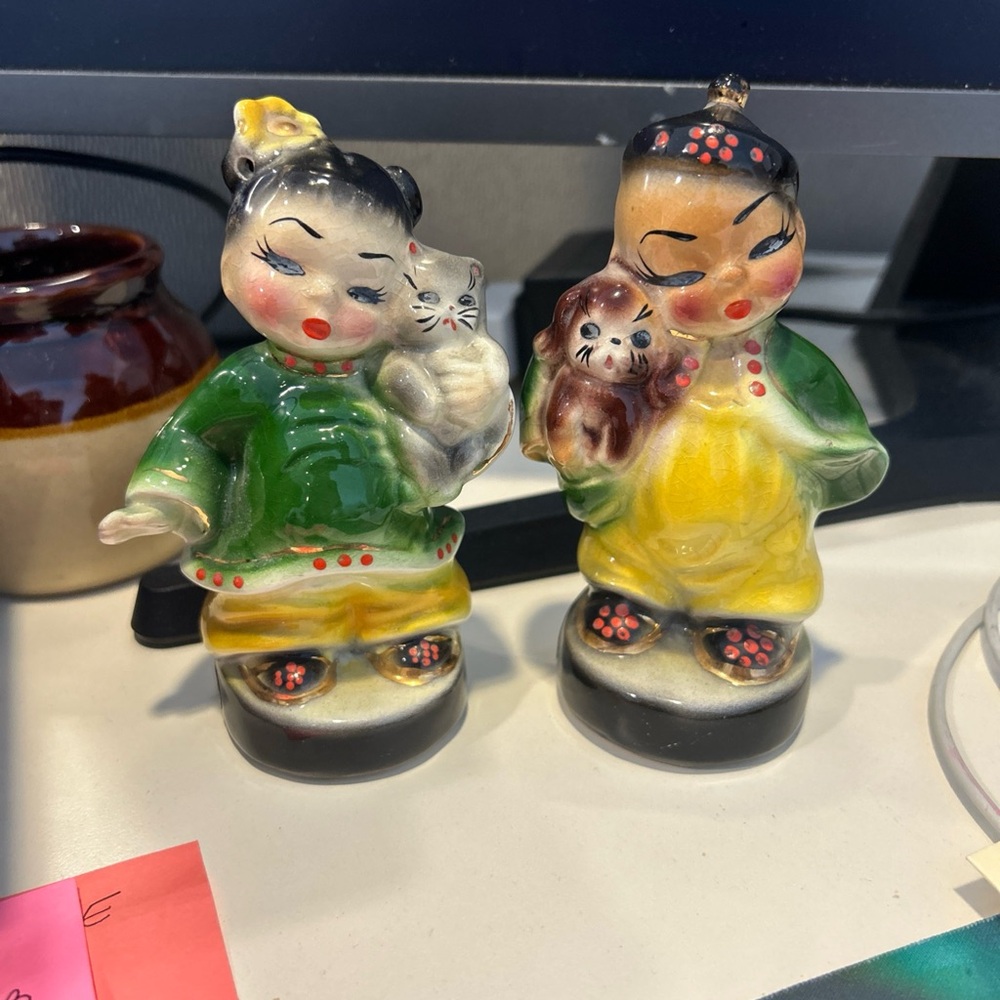 Vintage Josef Original California--Wee Lyn & We Chaing Chinese figures 1952